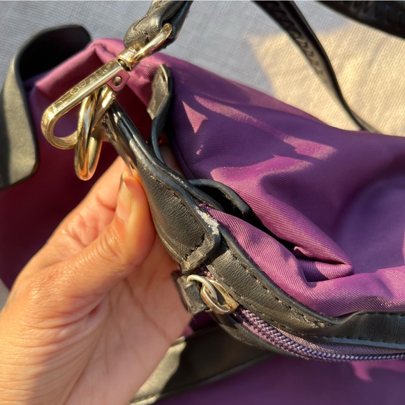 Lavie Pre Loved Purple Black Laptop Bag - Picture 11 of 14